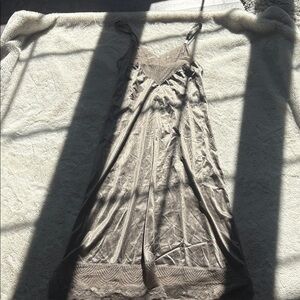 Vintage Slip Dress Size Small | Romantic‎ Core | Bias Cut | Semi Sheer Elegance